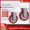 Medium 3/4/5 Inch Polyurethane Caster Wheel with Directional Brake, High Load Bearing, Wear Resistant.
