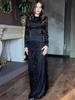 Elegant Printed Slim Long Sleeve Skirt Two-Piece Set - 2026 New Style