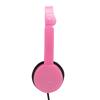 Foldable Wired Stereo Headset Children Headphone with Microphone for Smartphone TabletPink