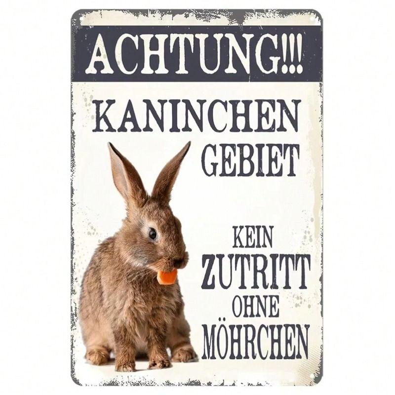 1 pc Retro Metal Wall Art Decor, Vintage Tin Sign for Office Living Room, 8x12 inches