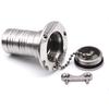 Stainless Steel Fuel Gas Water Waste Tank Deck Fill Filler Spare Cap Key Replace Plate Tool for Boat Marine Yacht 1.5/2"