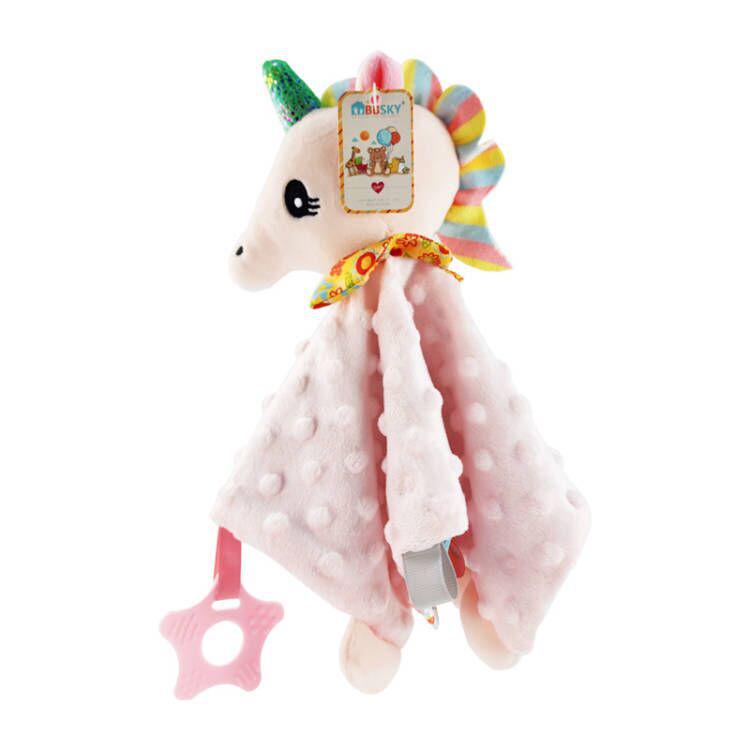 Cute Cartoon Animal Plush Baby Soothing Towel with Toy - CPC CE EN Certified