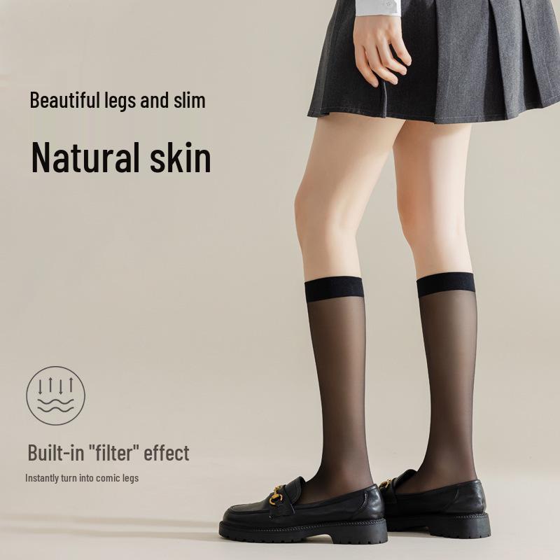 Women's Durable Anti-Snag Over-the-Knee Slimming Socks - Spring/Summer Thin Mid-Calf Design