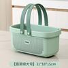 Cesto Portaoggetti in Plastica con Manico Portatile Portaoggetti da Doccia Borsa Organizzatrice Contenitore per Bagno Cucina Stanza del Dormitorio Camera da Letto