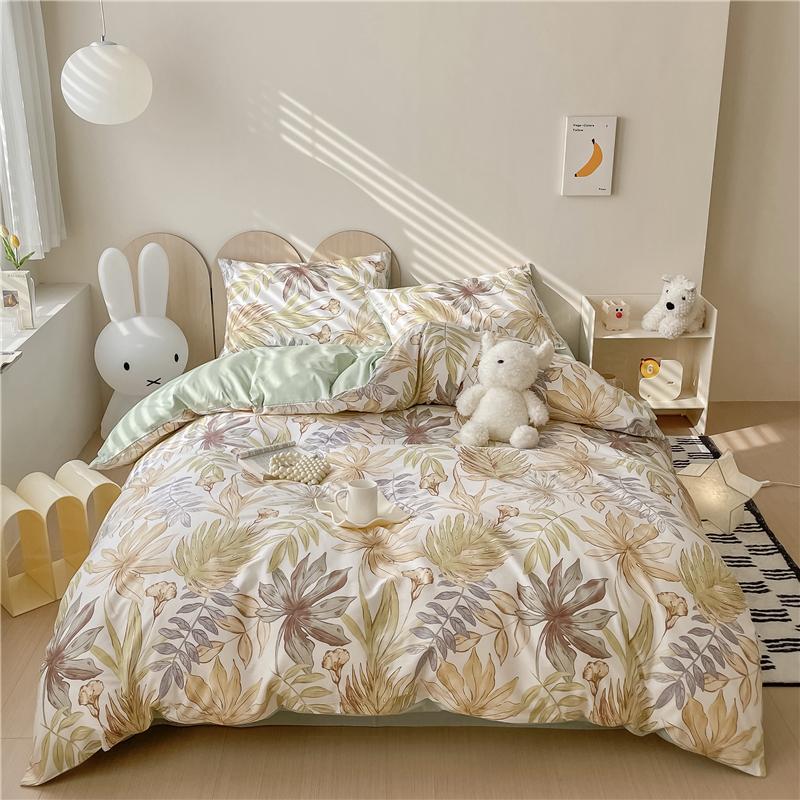 

Комплект пододеяльников 3 шт. в винтажном цветочно-клетчатом стиле, 100% хлопок, ультрамягкий чехол для одеяла на молнии, комплект постельного белья с цветами для двуспальной кровати 155x210cm Single 3Pc