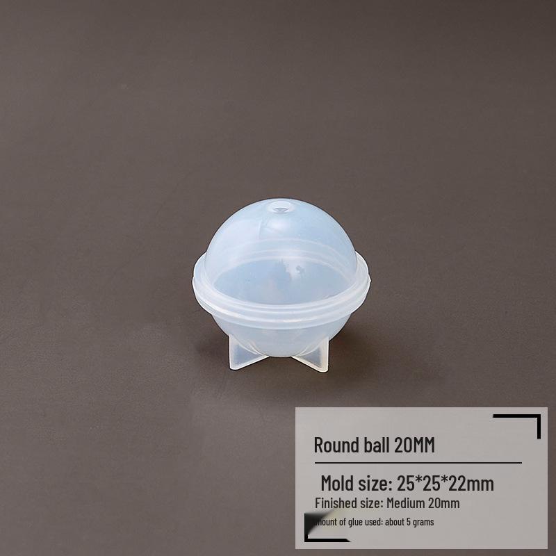 

Crystal Epoxy Round Planet Silicone Mold for DIY Jewelry and Dried Flower Sphere Crafting