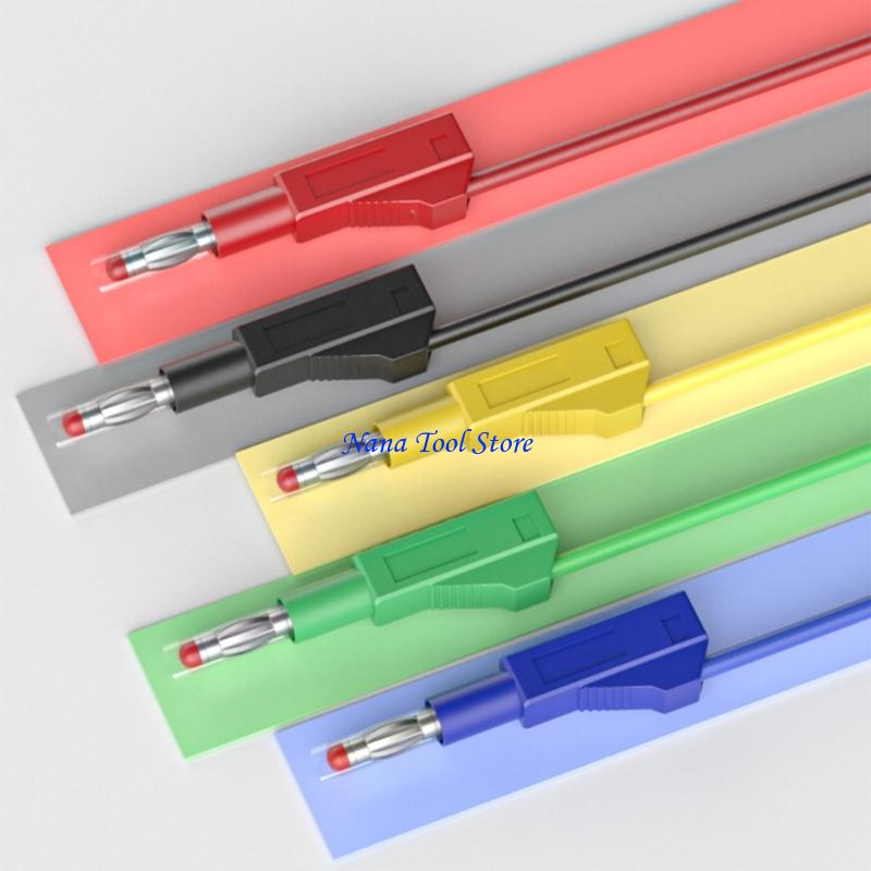 31GJ Retractable 4mm Banana Plug Test Leads Cables for Multimeters Flexible Probes