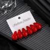 Wassertropfen-Ohrringset, Nische High-End Design Stecker, modische und vielseitige Pendlerohrringe.