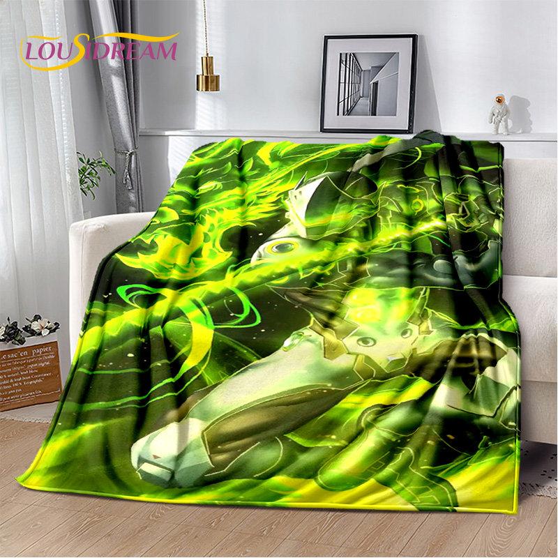 Overwatch Game Gamer DVA  Reaper Soft Plush Blanket,Flannel Blanket Throw Blanket for Living Room Bedroom Bed Sofa Picnic Kid 3D