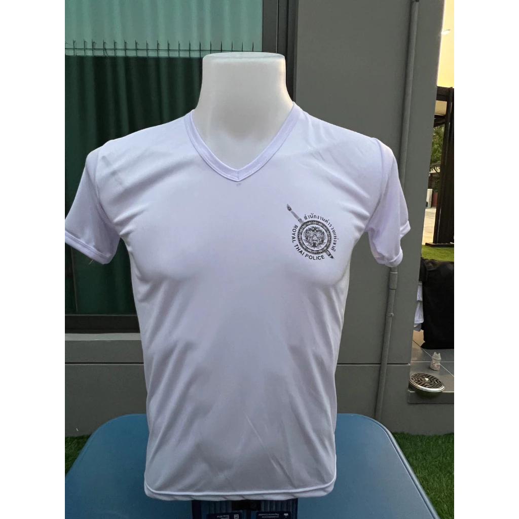 T Shirt Royal Thai Police Thailand Undershirt V Neck O Neck Round Neck Short Sleeve  Print Quick Dry National Uniform Men Women Unisex