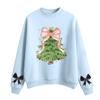 Women's Fashion Casual Round Neck Long Sleeve Christmas Printed Sweatshirt