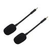 2 Pcs Microphone Replacement for Razer Barracuda X Headset Noise Reduction 3.5mm Detachable Mic