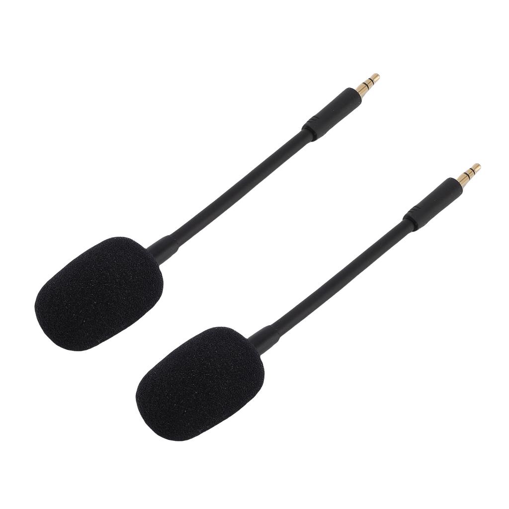 2 Pcs Microphone Replacement for Razer Barracuda X Headset Noise Reduction 3.5mm Detachable Mic