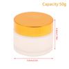 5/10/15/20/30/50/100G Frosted Glass Refillable Ointment Bottles Empty Cosmetic Jar Pot Eye Shadow Face Cream Container