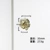 Vintage Floral Cabinet Pulls Creative Petal-shaped Single Hole Drawer Handles Zinc Alloy for Kitchen Wardrobe Bathroom Furniture