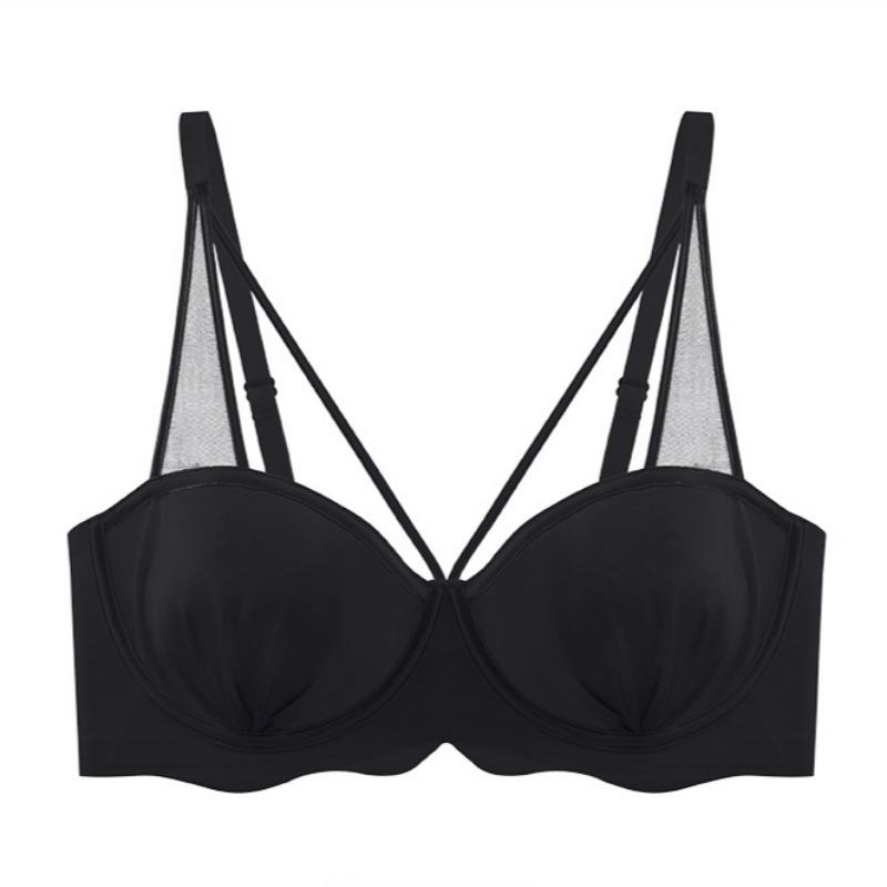 Pure Desire Style Thin Underwear Large Chest Small Chest Soft Ring Up To Shape Breast Seamless Bra