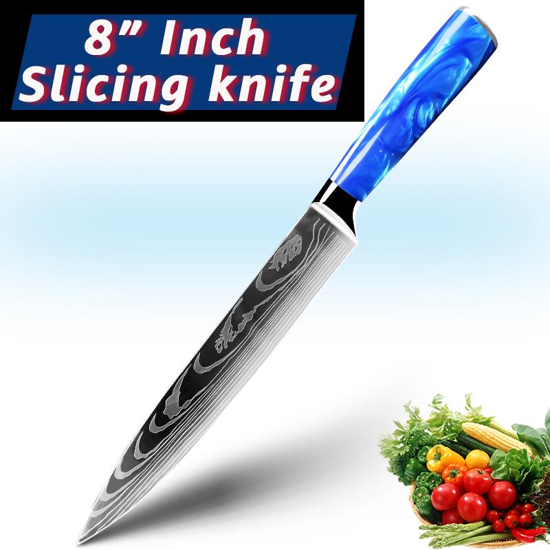 7CR17 High Carbon Stainless Steel Chef's Knife Japanese Kitchen Knife Damascus Boning Knife