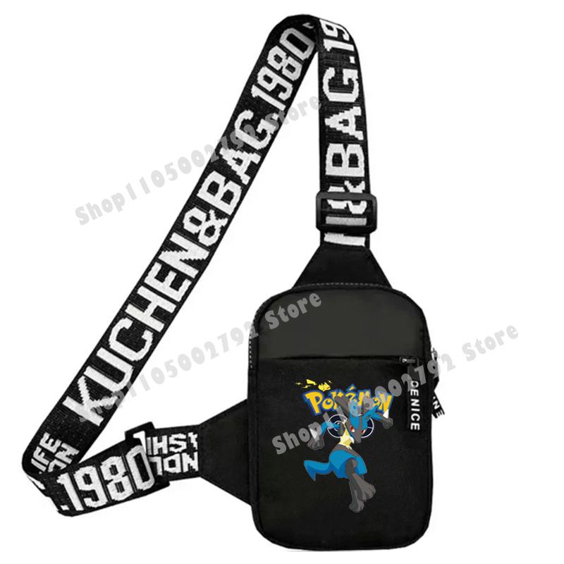 Pikachu Pokemons Shoulder Bags Charizard Anime Figures Chest Pack Cartoon Fashion Large Capacity Small Crossbody Bag Kids Gift