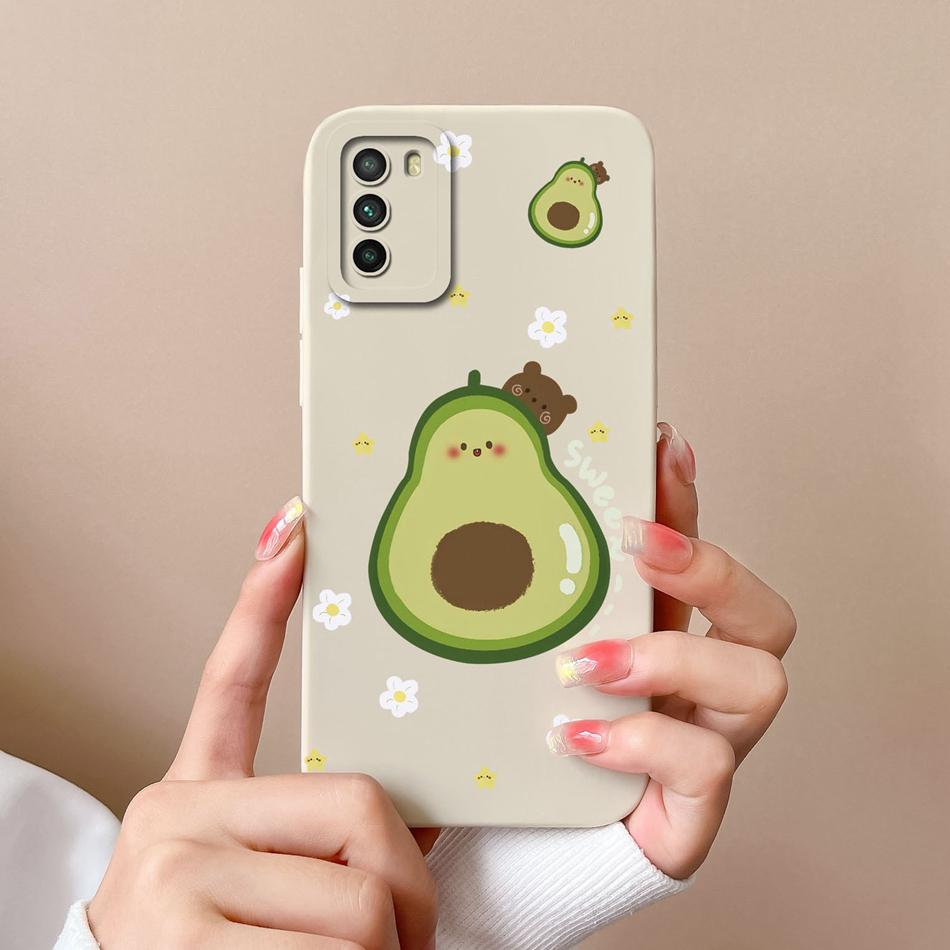 Fun Case For Xiaomi Poco M3 Pro Cute Soft Smooth Liquid Silicone Full Protection Anti Choc Phone Cover For Poco M 3 M3Pro Shell
