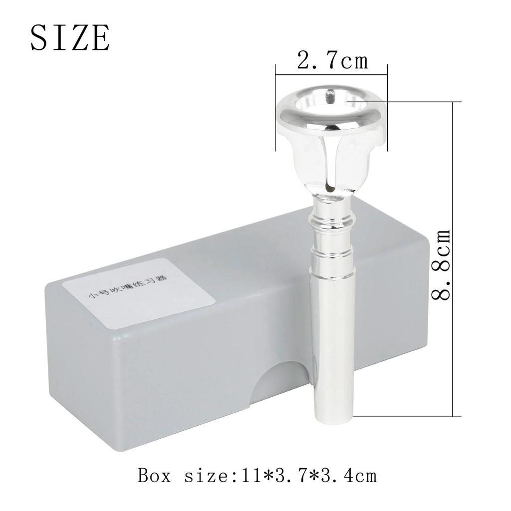 Trumpet Mouthpiece Exerciser Playing Practice Lip Vibration Mouth Shape Music Tools Brass Musical Instrument Parts