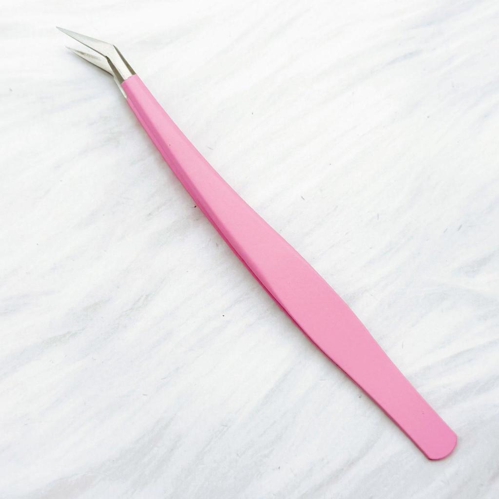 Golden Feather High-Precision Eyelash Tools: Colored False Eyelash Tweezers, Grafting Tweezers, and Curler.