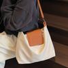 Lazy Wind Tote Bag Women's 2025 New Pleated Fashion Shoulder Messenger Bag Soft Leather Casual Versatile