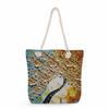 Oil Painting of a Tree Print Thick Rope Single-shoulder Beach Bag 7239 KTB