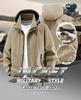 Men's Casual Hooded Windbreaker Jacket - Breathable, Loose Fit, Plus Size, for Spring and Autumn