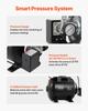 Bomba para Pozos Poco Profundos de 1 HP con Tanque de Presión, 230V 3750 L/h, Bomba de Chorro para Riego de Hierro Fundido con Tanque de 19 L, Sistema Automático de Transferencia Booster de Agua,