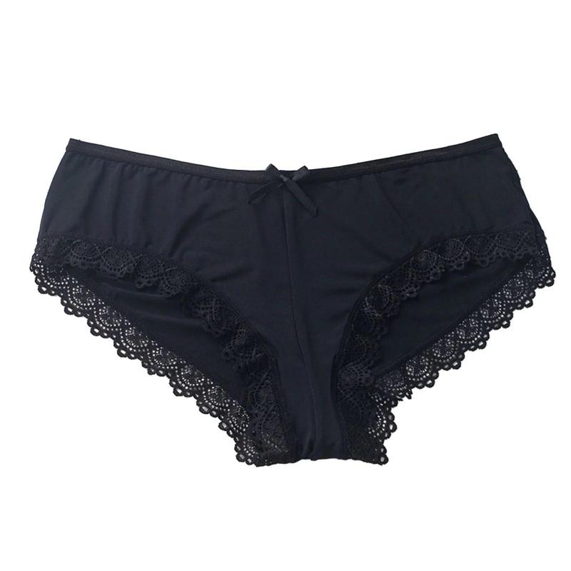 Sexiest Panties for Women Sexy Lingerie Lace Ice Silk Low Waist Pants Cotton Crotch Briefs Woman Clothing