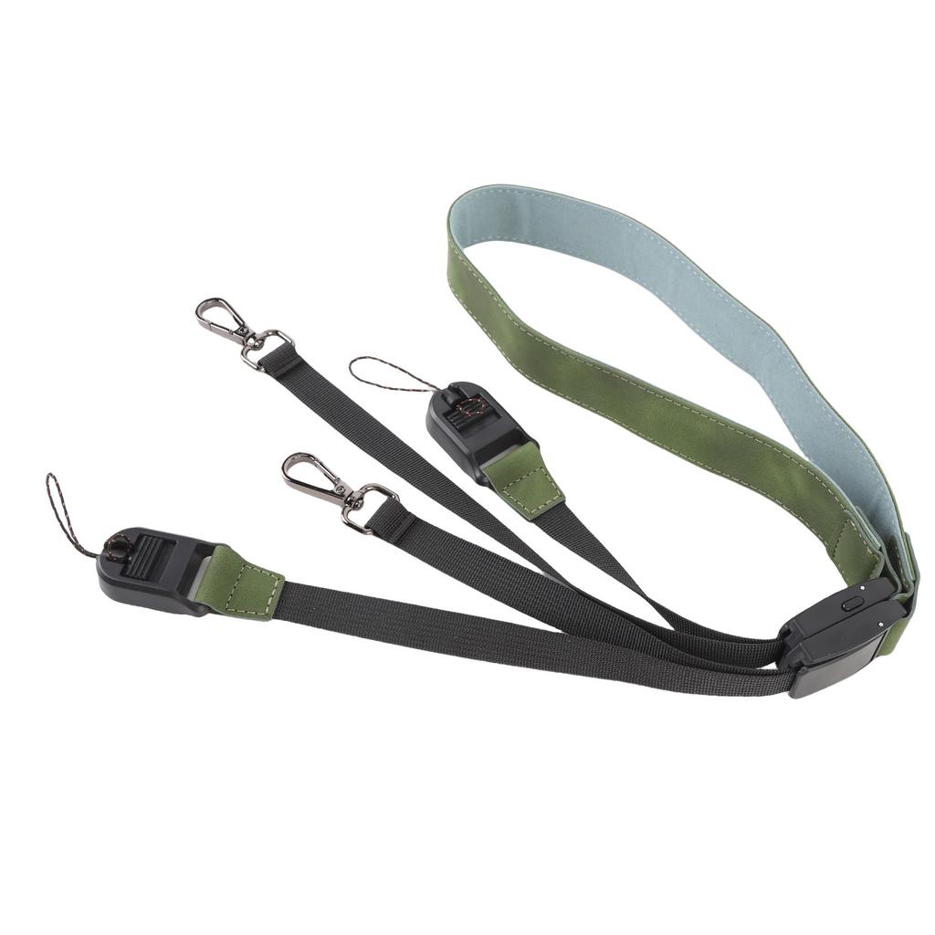 Portable Lanyard PU Leather Dual Head Quick Release Neck Strap for RC1 RC2 RC PRO Remote Controller