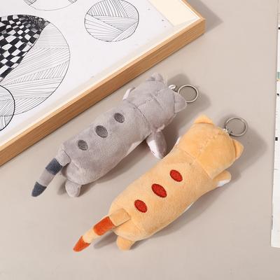 Lovely Long Cat Plush Doll Toys Soft Stuffed Animal Keychain Backpack Pendant For Kids Girls Birthday Gifts