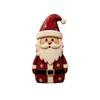 3-Piece Vintage Christmas Wooden Ornament Set Santa Reindeer Cat Festive Tabletop Decor