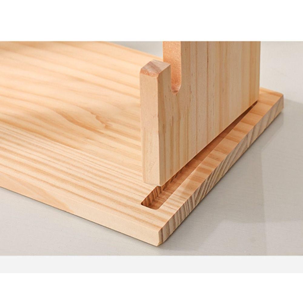 Solid Wood Bracelet Display Stand 4/6 Layer Jewelry Organizer Durable Bracelet Holder