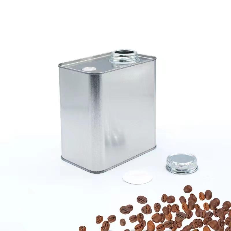 Exhaust Valve Sealed Metal Jar Coffee Bean Tin Box Packaging with Food-Safe Metal Box for Food Storage Coffee BeanTin Box