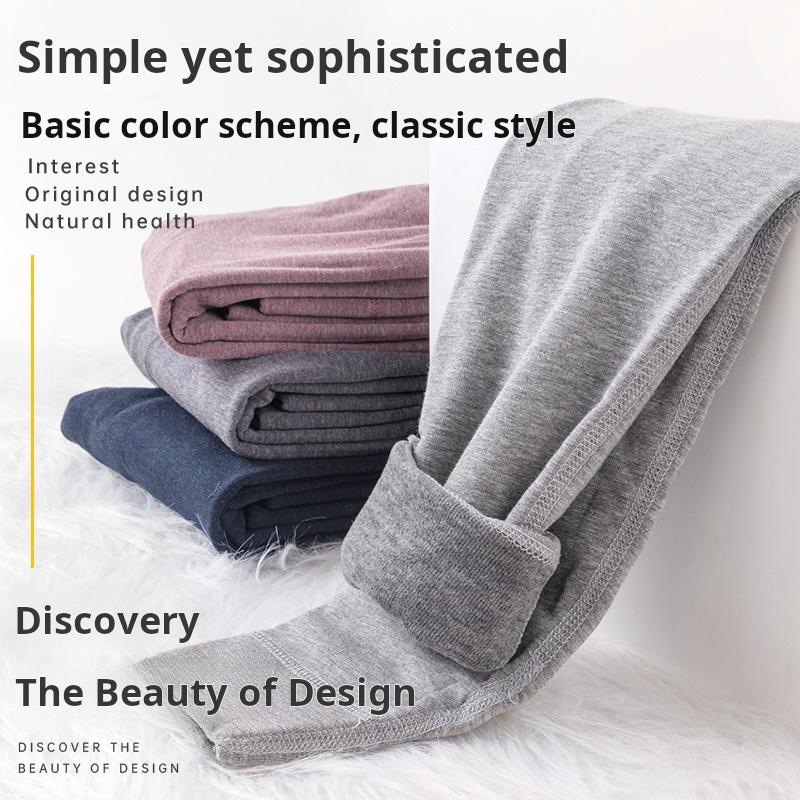 Children's warm pants with plush and thickened boys' autumn and winter styles, suitable for middle and high school students wearing boys' underwear