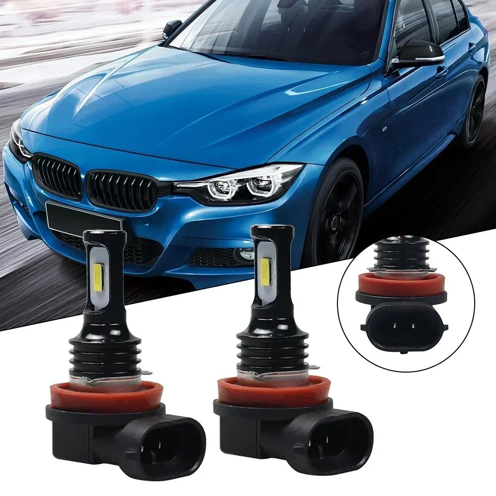 2 Stück Canbus Fehlerfrei H11/H8/H9 LED Scheinwerfer Umrüstbirnen Nebelscheinwerferbirnen 100W DC12V-24V 6000K-7000K 42000LM Weiß