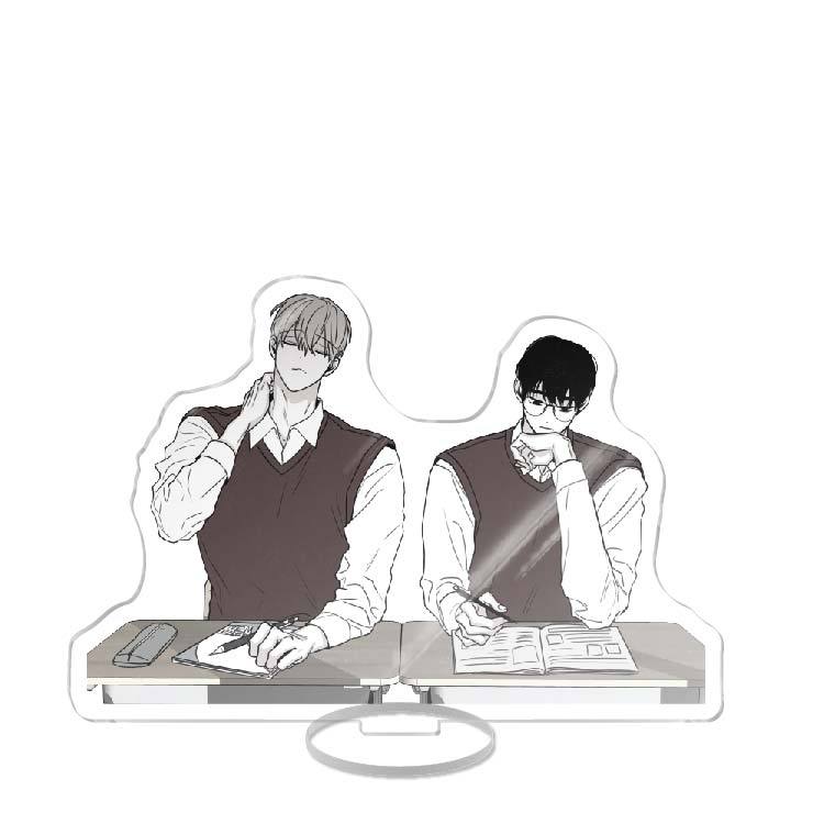 Checkmate Hot Korean Anime Acrylic Stand Model Plate Decoration Originality Desk Figure Display Cartoon BL Boys Gifts Products
