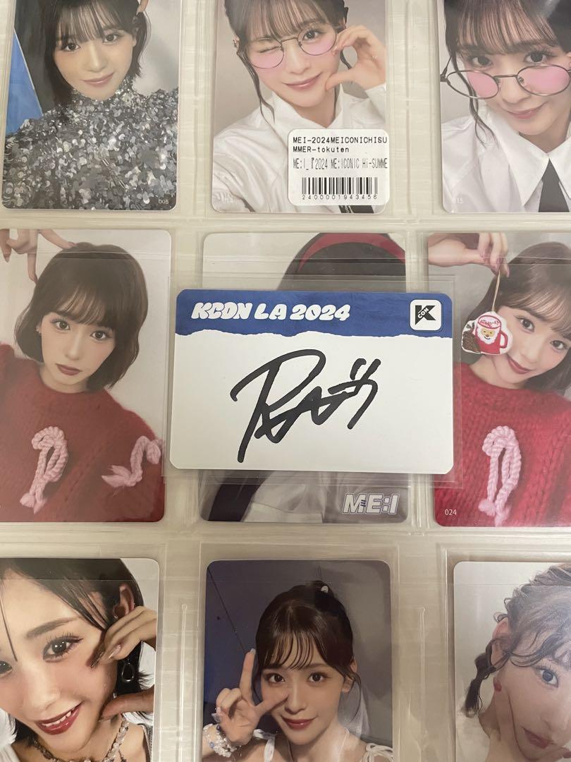 

[USED] Final Price Reduction ME:I KCON LA Autographed Ran Ishii Trading Card