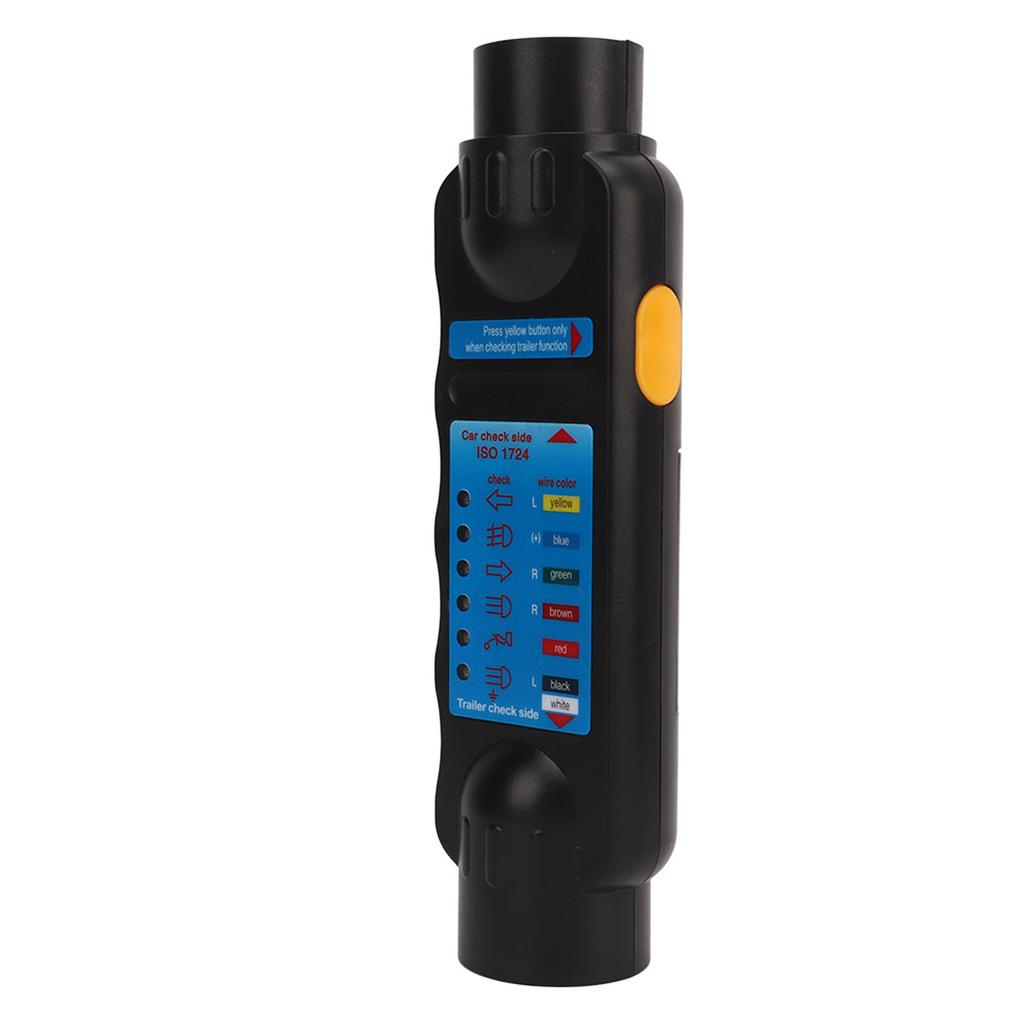12V 7-pinowy Tester Obwodu Elektrycznego Świateł Przyczepy do Holowania Wtyczka Gniazdo Narzędzie Diagnostyczne do Przyczep, Przyczep Kampingowych, Koniowozów