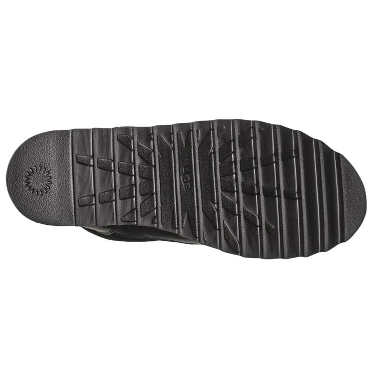 UGG Comfortable Sheepskin Zip Short Boots Women Boots Black 1106272-BLK