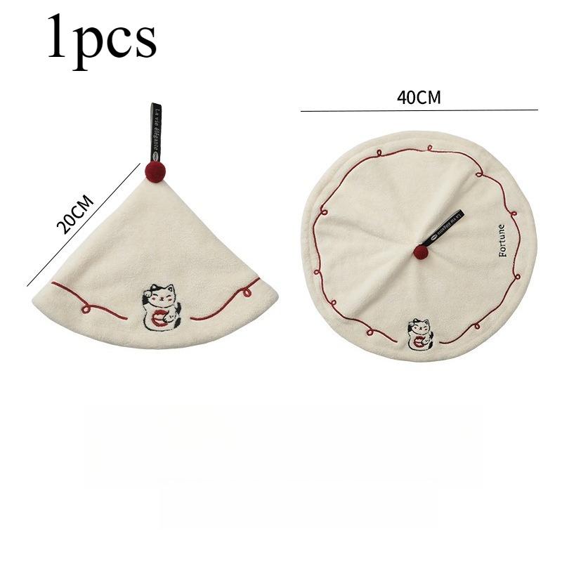 

1pcs High Appearance Level Thickened Hanging Hand Towel Class A Fabric Odorless Lint Free Large Absorbent Towel For Home Use