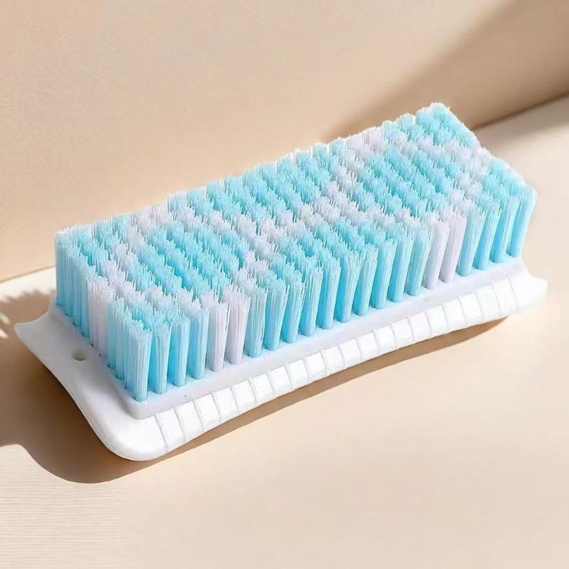 Dense Bristle Cleaning Brush, Laundry Brush, Colored Bristle Board Brush, Household Plastic Laundry Brush That Does Not Damage Clothes