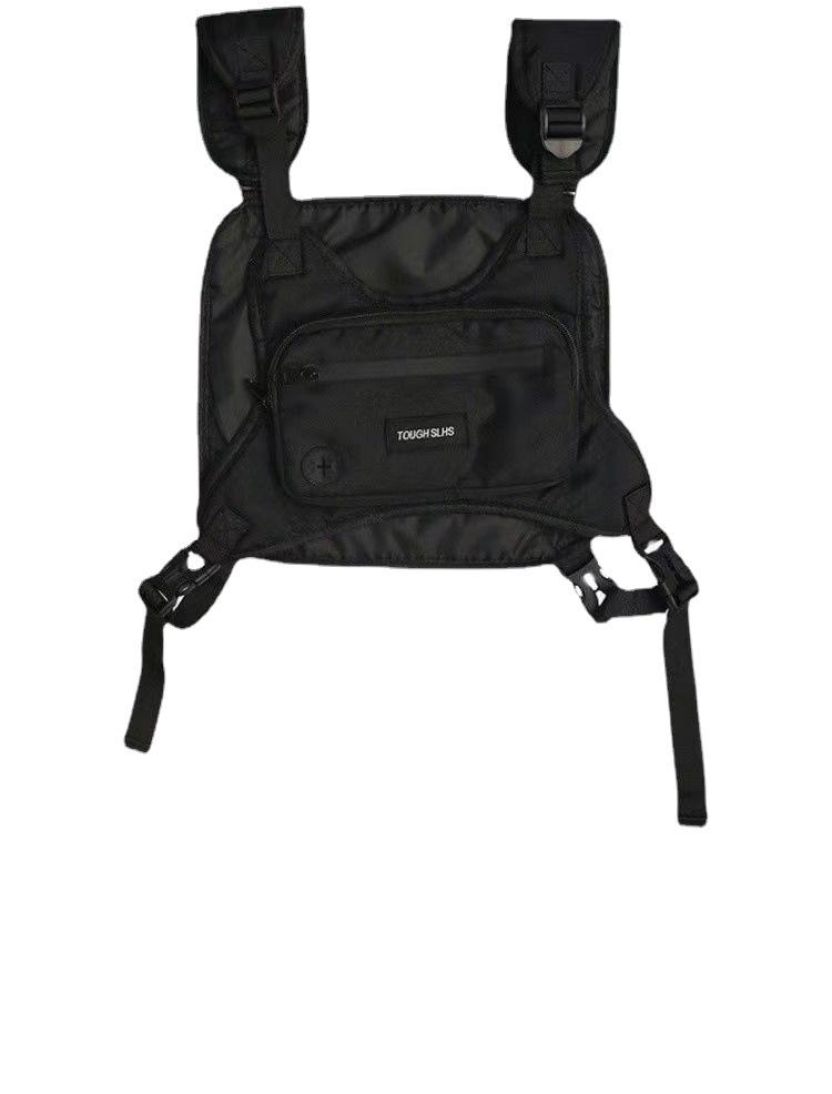 Men's Tactical Workwear-Style Chest Bag - Trendy Functional Vest Bag for Casual Wear