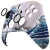 eXtremeRate Replacement Face Shell with ASR Version Custom Front Cover Faceplate for Xbox Core and Xbox Series X S Great Ring, & [The Wave]