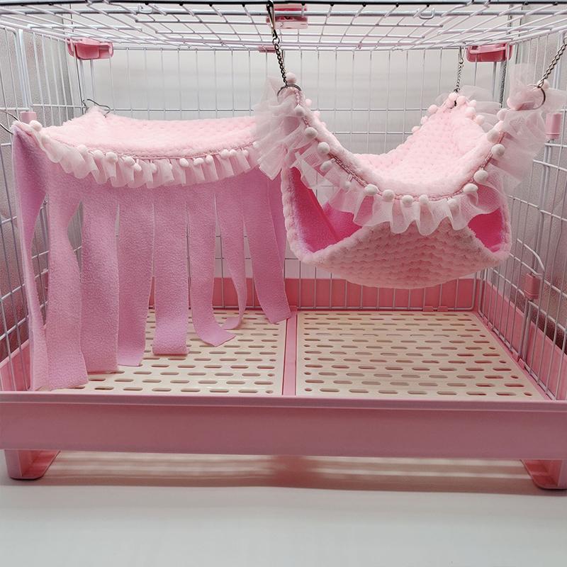 

Товары для домашних животных, кружевной гамак для домашних животных, теплое гнездо для хомяка, клетка с кисточками, подвесной гамак-кровать