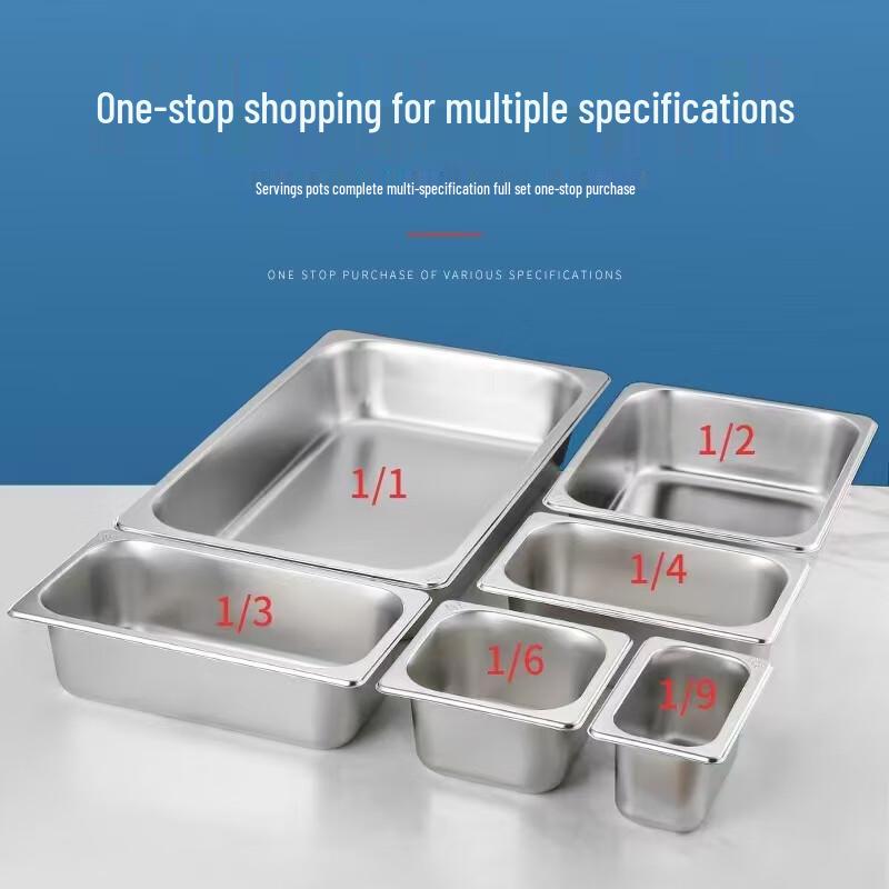 DISHJOY Commercial Stainless Steel Food Pans