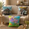 Singer JJay CChou Cushion Cover Soft Short Plush SkinFriendly Cushion Case for MultiScene Use