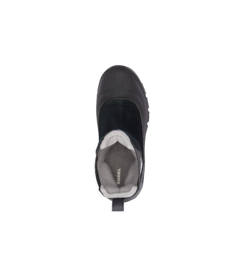 Sorel Men's Buxton Pull-On Boots – Cold and Rainy Weather – Waterproof, Black, Quarry, Size 9