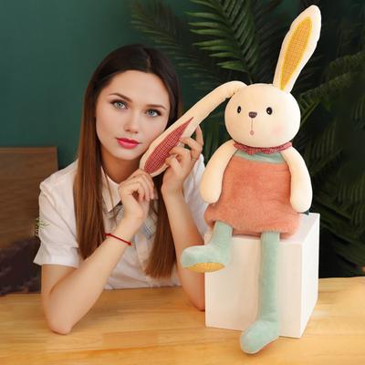 Peluche coniglio tiralo su Giocattolo di peluche interattivo con orecchie e zampe intercambiabili Divertente coniglietto morbido Peluche Giocattolo per compleanni Pasqua